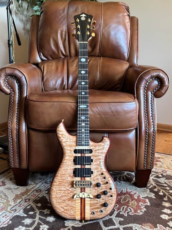 Alembic Further 2008 Purple Heart and 5A Maple image 1