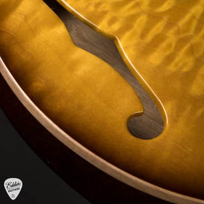 2024 - PRS Eddie's Guitars Wood Library Custom 24 Semi-Hollow Korina/Ziricote - Livingston Lemondrop image 15