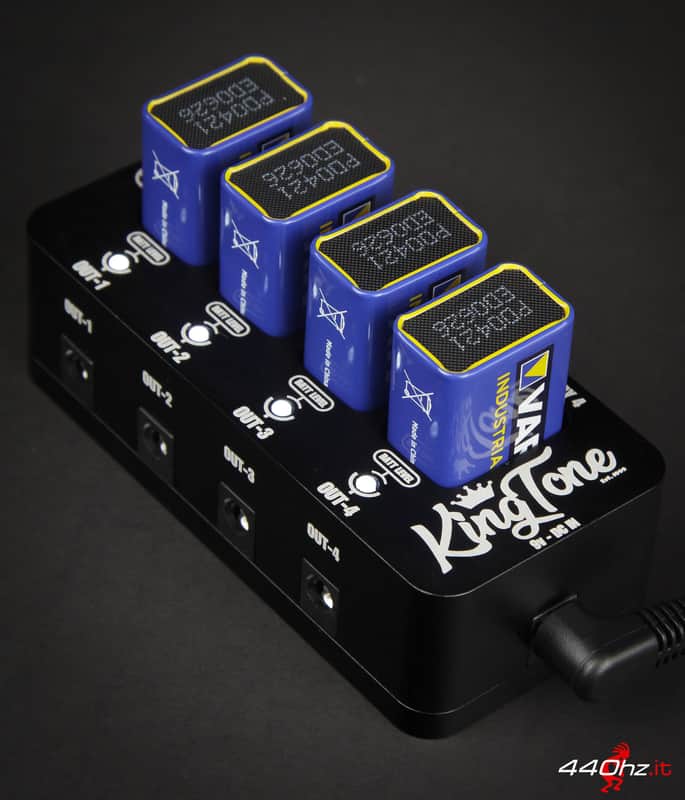 King Tone Guitar Battery Box 4X Black | Reverb