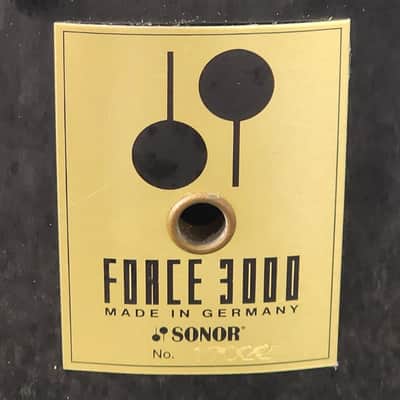 Used Vintage Sonor Force 3000 5pc Drum Set Black - Fair image 9
