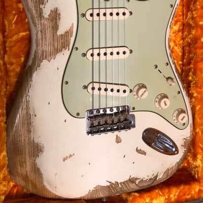 Fender Custom Shop W19 NAMM Limited 63 Stratocaster Super Heavy Relic 2019 Olympic White image 1