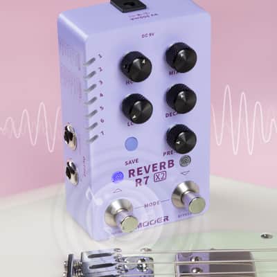 MOOER R7 X2 Stereo Multi Reverb Pedal from Classic Reverb to Modern Ambient  (Price includes the import duty for US buyer) image 4