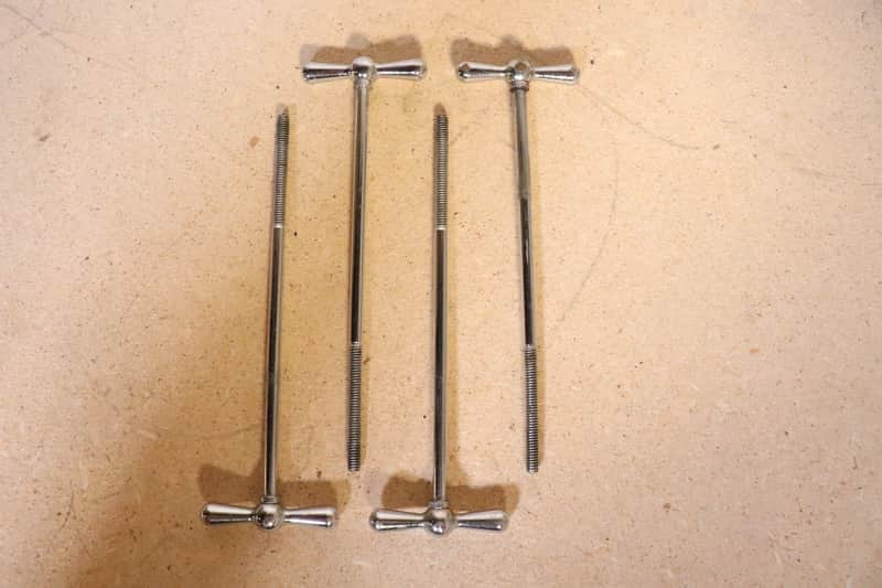 Ludwig 6-1/8" Chrome T Rods 4pk Vintage 1950's -60's image 1