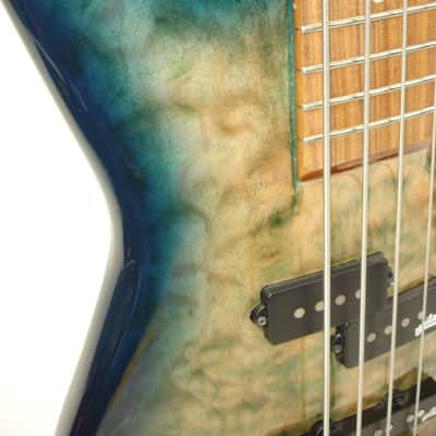 Spector Legend 4 Neck-Thru 4-String Electric Bass Guitar, Faded Blue Gloss w/ Bag image 9