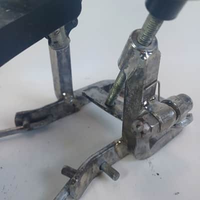 *Jacques Capelle Excalibur Bass Drum Pedal Carbon Fiber Solid Footboard Twin 70s image 8