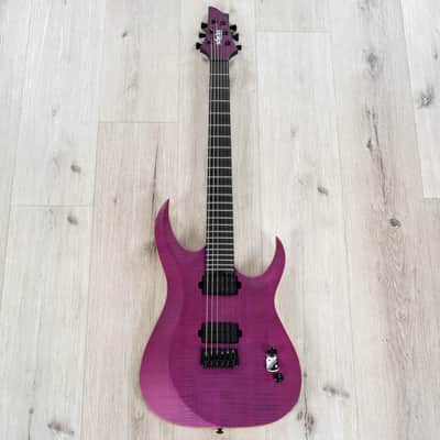 Mint Schecter John Browne Tao-6 Guitar, Ebony Fretboard, Satin Trans Purple image 3