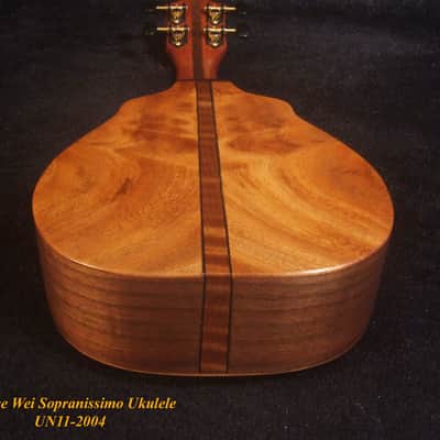 Handmade Sopranissimo/ Pocket Ukulele, Solid Spruce & Acacia, MOP Inlay, Bruce Wei UN11-2004 image 10