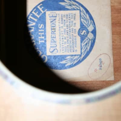 Supertone Parlor Acoustic 1930's Decalcomania w/Case image 3