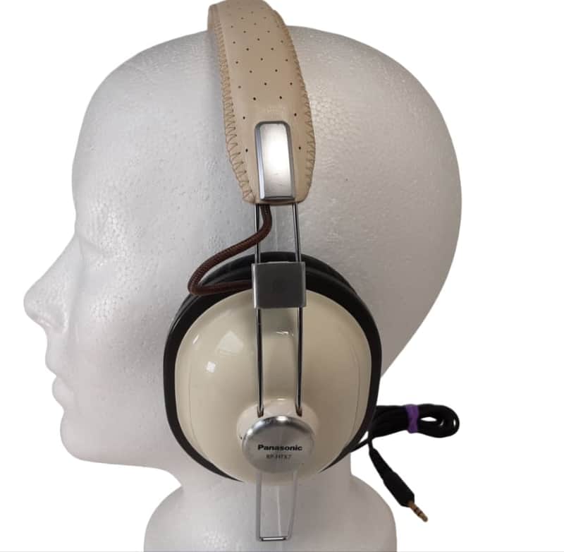 Panasonic RP-HTX7 Over The Ear Studio Headphones Nostalgic Monitor Headset White image 1