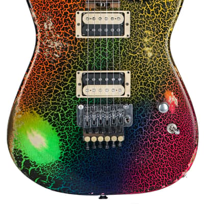 New Jackson Custom Shop Thunder Mod San Dimas Nitro Relic Rainbow Crackle Thunder Road Exclusive image 2