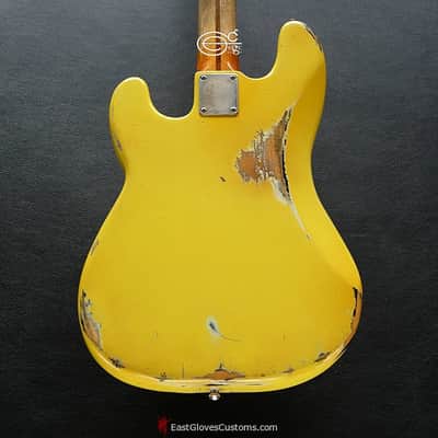 Fender Precision TV Yellow Heavy Relic Aged image 7