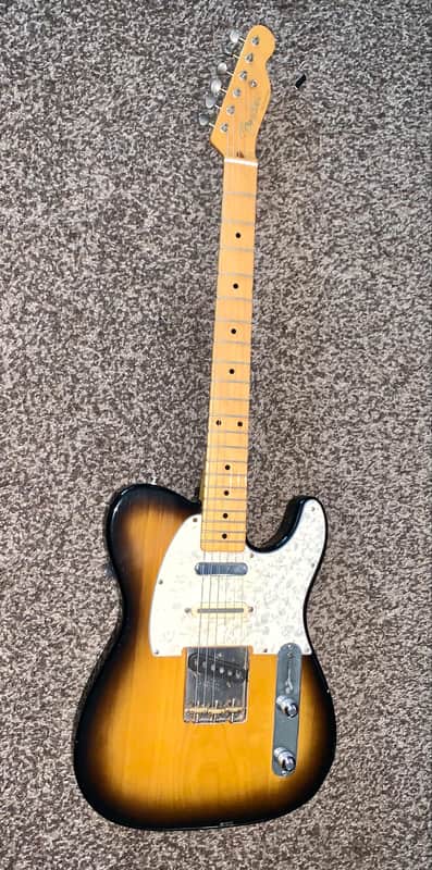 Vintage 1986 Fender TL-52 Telecaster      Reissue Electric   guitar  two tone  sunburst Nashville  conversion modded  made in japan image 1
