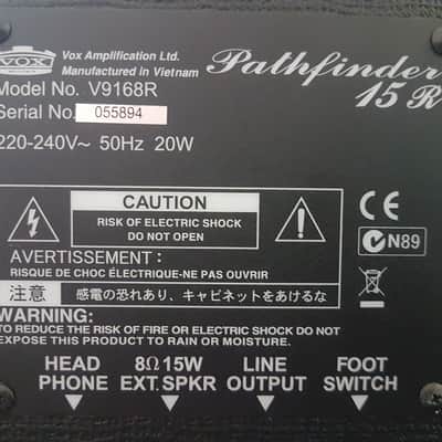 Vox V9168R Pathfinder 15R Amplifier image 3
