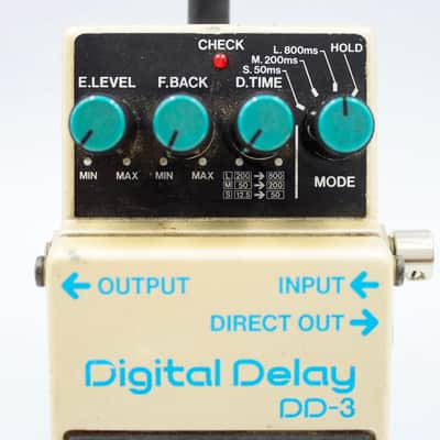 Immagine Boss DD-3 Digital Delay Long Chip 1987 Made in Japan Blue Label Guitar Effect Pedal 761400 - 3
