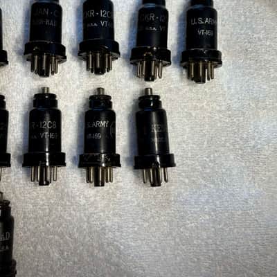 Ken-Rad 12C8 Vacuum Tube set of (15) Circa-1960s-Metal image 3