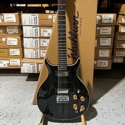 Washburn Wing Series Hawk 12 12-string Electric Guitar - Trans Black image 1