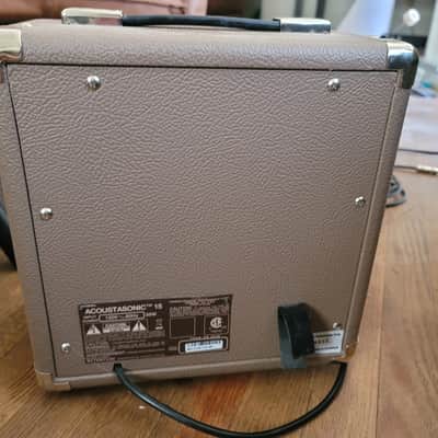 Fender Acoustasonic 15 15-Watt Acoustic Guitar Amp – Tan/Brown – 2-Channel w/ Chorus image 7