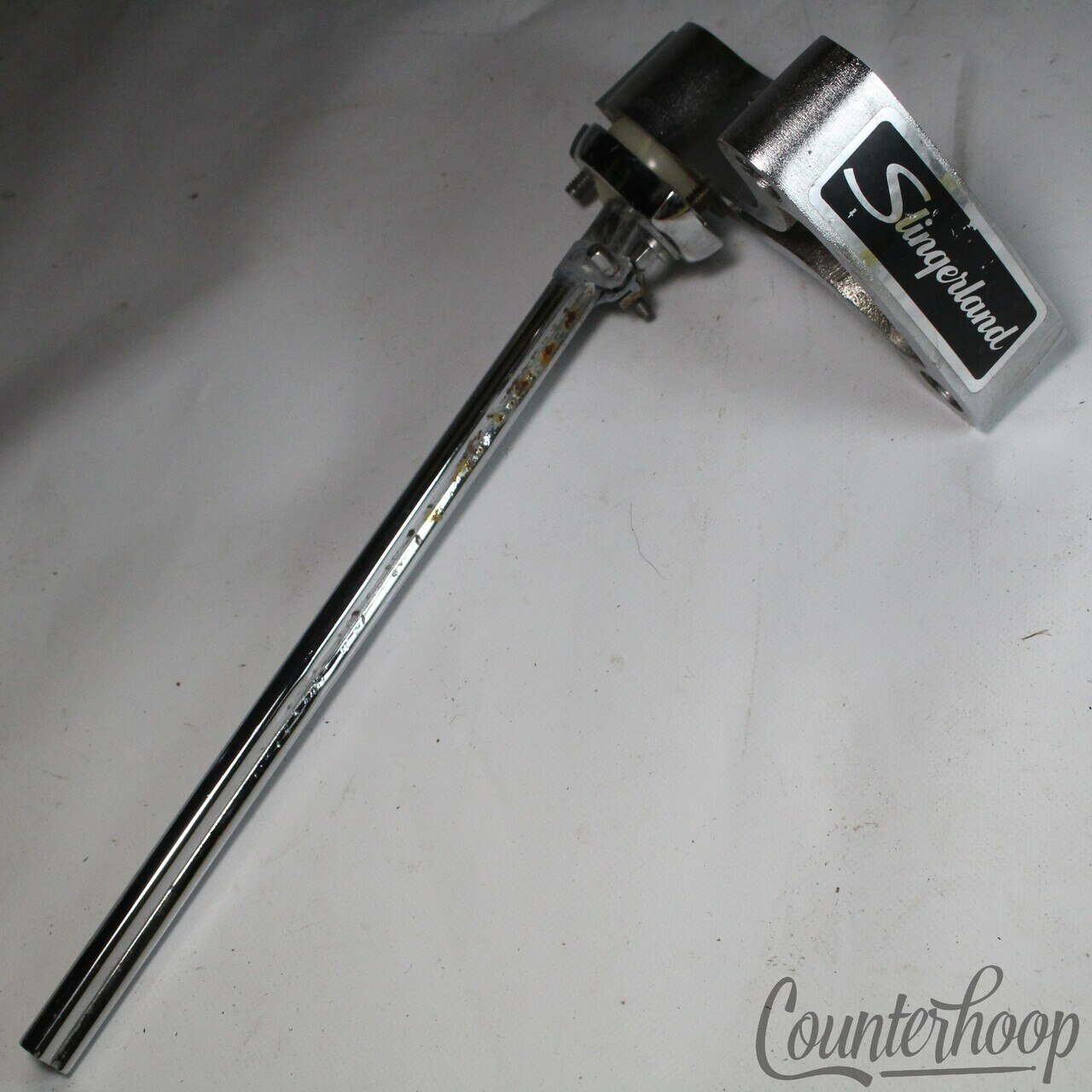 Slingerland 80s Double Set-O-Matic Tom Drum Arm Holder Ball-Mount Long Bass Post — main photograph
