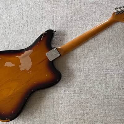 2012 Fender Kurt Cobain Road Worn Jaguar Left Hand Lefty + Case + Book + Extra Pickups Classic Player Jaguar Special HH Wiring image 13