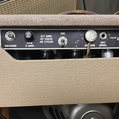 Fender Princeton 6G2 Brownface 12-Watt 1x10" Guitar Combo 1961 - 1963 - Brown image 6