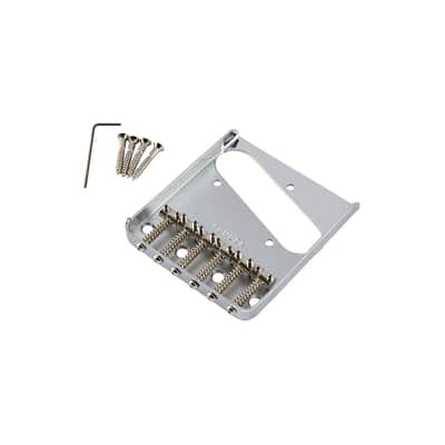 Fender 6-Saddle Vintage-Syle TelecasterÂ® Bridge Assembly (Chrome) image 2