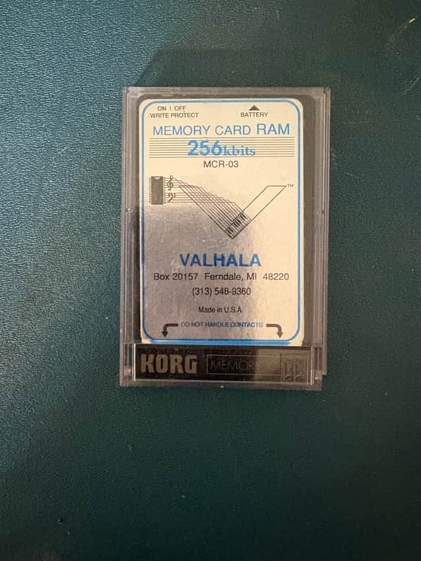 Valhala Korg m1 sound card 1993 - Plastic image 1