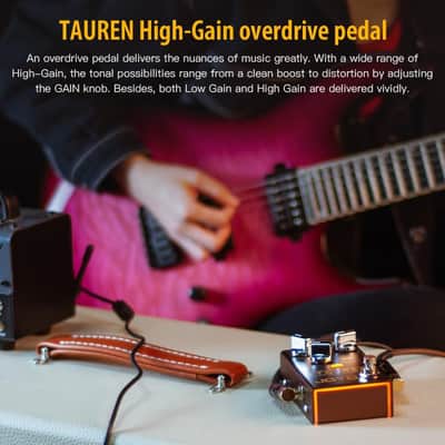 JOYO Tauren R-01 Overdrive Distortion Pedal R Series High Gain OD Clean Boost to Dist for Electric Guitar Effect (Price includes the import duty for US buyer) image 6