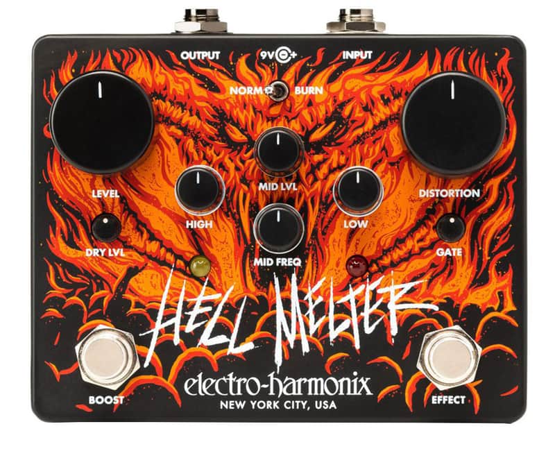 Electro-Harmonix Hell Melter Adavnced Metal Distortion Pedal - Open Box image 1