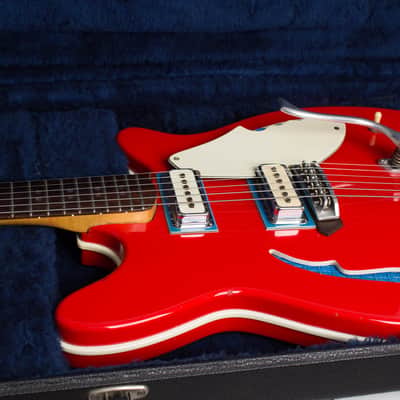 Micro-Frets Covington Semi-Hollow Body Electric Guitar (1968), ser. #1291, original black tolex hard shell case. image 15