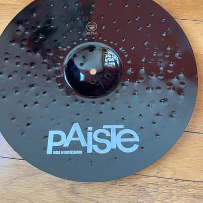 Paiste ALPHA II Colorsound Hyper Crash- 16”  Joey Jordison Slipknot Edition 2014 - Black Colorsound image 3