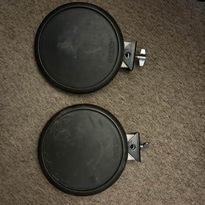 2 X Roland ROLAND PD 6 DRUM PAD 2000's - MOULDED PLASTIC FRAME with RUBBER HEAD image 2