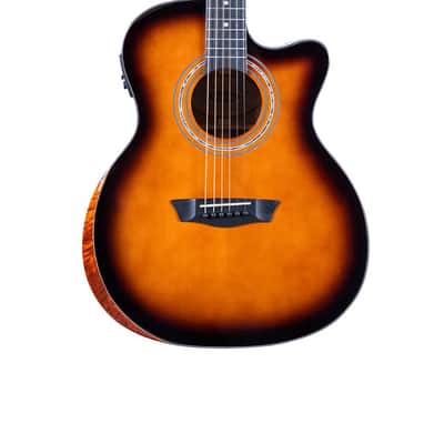 Washburn WCG10CE Comfort Series Grand Auditorium Cutaway Acoustic Electric Guitar - Desert Sunset (WCG10CE-U) image 2