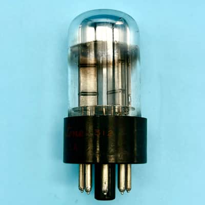 1950s Sylvania 6SN7GTB Vintage Chrome Top Black Plate Silvertone Preamp TubeT301 image 2