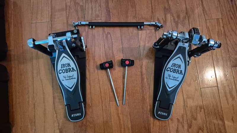 Tama HP900PWN Iron Cobra 900 Series Power Glide Double Bass Drum Pedal 2010s - Black/Chrome image 1