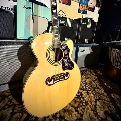 Epiphone EJ200SCE Super Jumbo - Natural inc h.case image 1
