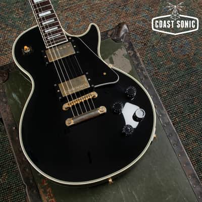 2001 Epiphone by Gibson Les Paul Custom LPC-80 Made in Japan Fujigen image 6