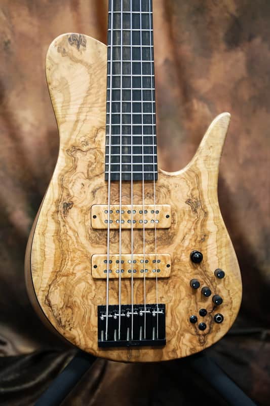 Fodera Imperial 5 Elite Custom Olive Used image 1