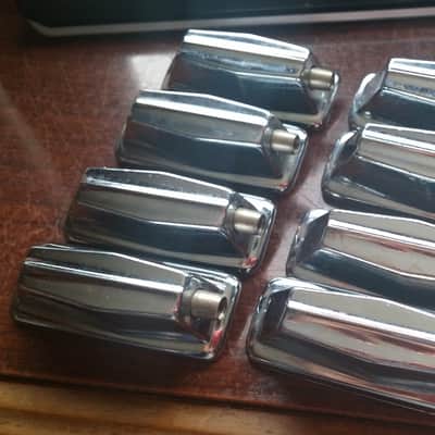 4 VINTAGE Pearl Coffin STYLE Bass Drum Lug 70s 90s 80s 2" Spacing image 8