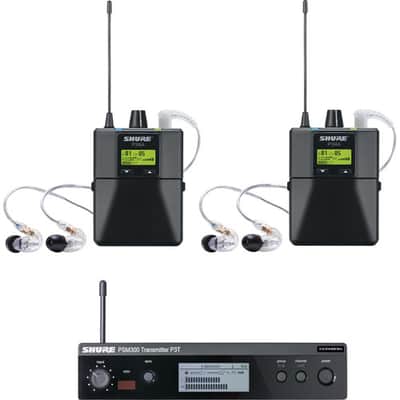 Shure Shure PSM 300 Twin-Pack Pro Wireless In-Ear Monitor Kit (G20: 488 to 512 MHz) image 3