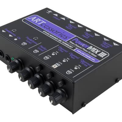 ART PowerMIX III 3-Channel Stereo Line Mixer [USED] image 3