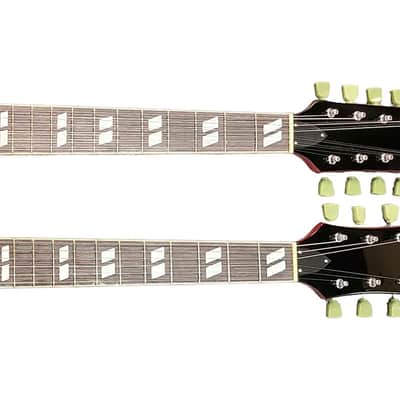 RUSH Geddy Lee and Alex Lifeson Autographed Double Neck 18-String Signature Edition Guitar image 2