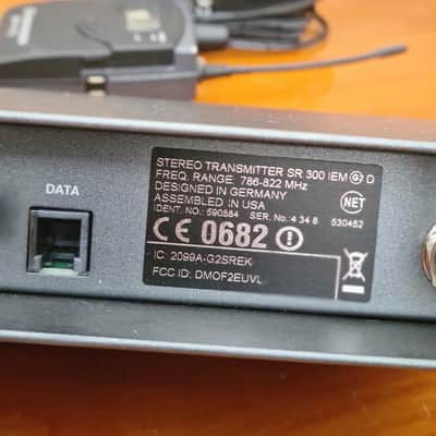 Sennheiser Sennheiser EW 300 IEM G2 SR 300 + EK 300 Stereo UHF 786-822MHz Rack image 18