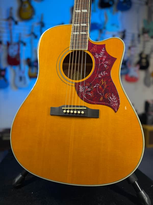 Epiphone Hummingbird Studio EC Acoustic-electric Guitar - Antique Natural GET PLEK'D! 238 image 1