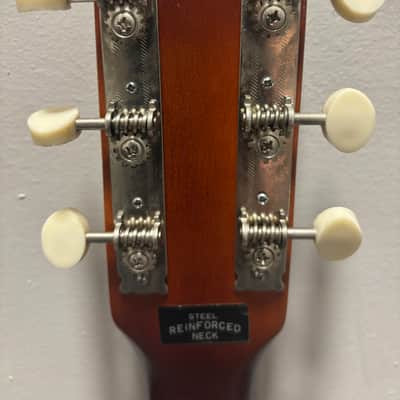 Lindell Vintage Parlor Acoustic Guitar 1960’s - Honey Burst image 7