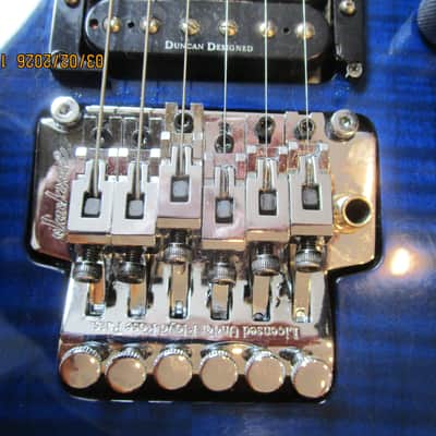 Jackson DR-3 Guitar, 1997, Japan, Blue Flame Maple Top, 24 Frets, Licensed Floyd Rose image 6