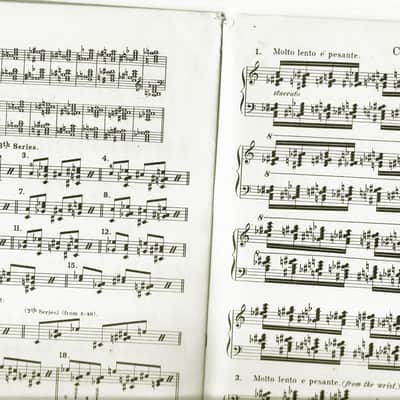 Exercises for Independence of the Fingers by I. Philipp in Part I Part II- 1926 Edition Printed in the U.S.A. Vintage Music Sheet image 4