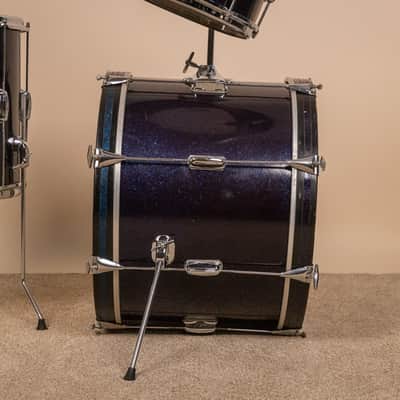 1960s Slingerland Stage Band Sparkling Blue Pearl Drum Set image 11