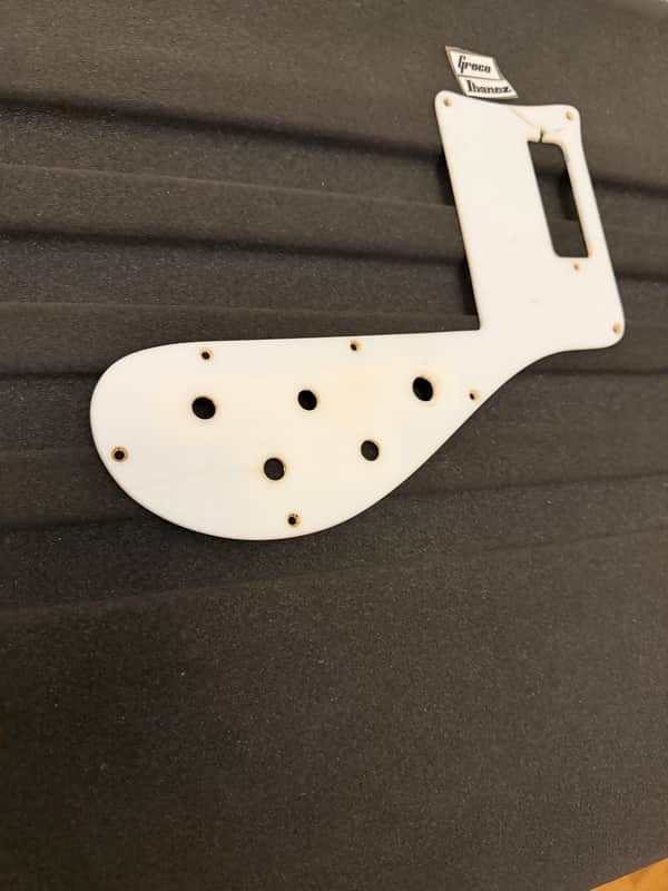 Greco And Ibanez 4001 Rick style bass pickguard 70s-80s - White image 1