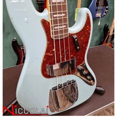 Fender Limited Edition Custom Shop 66 Jazz Bass Journeyman Rosewood Aged Daphne Blue 2023 image 12