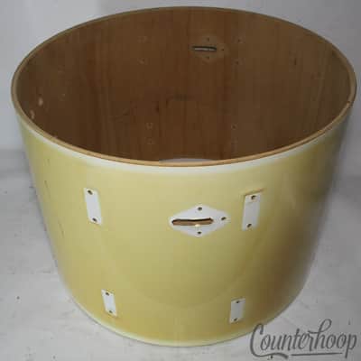 Pearl 22"x16" Bass Drum Shell White Wrap Export Vintage 80s 8Ply Mahogany Japan image 6